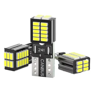 12V 194 168 T10 26SMD Canbus Error Free W5W White Amber Ice Blue Red Car LED Lamp Side Wedge Auto Bulbs Dome Map License Lights