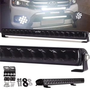 12V 20 Inch IP68 Waterproof 200W 8100LM 6500K Slim LED Offroad ATV UTV Truck Driving Light Bar for Car Roof