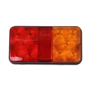 12V 24V 10 LED Tail Light Taillight Turn Signal Indicator Stop Lamp Rear Brake Red Amber Warning Light for Car Truck Trailer