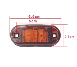 12V 24V 2.6 Inch Vehicle Side Marker Lamp Turn Signal Clearance Light Truck Trailer Car LED Side Marker Light
