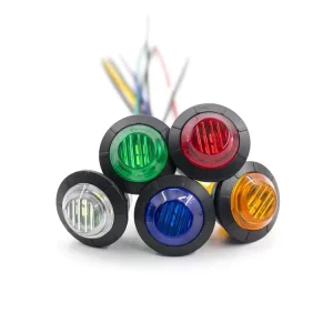 12V 24V 3 4″ Truck Side Marker Light LED Clearance Lamp for Caravan Trailer Tractor Lorry Warning Tail Light Car External Lamp