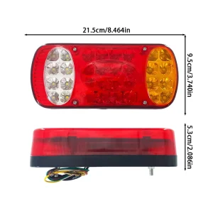 12V 24V 32 LED Car Truck Tail Light Taillight Rear Stop Brake Reverse Light Signal Lamp Indicator Trailer Lorry Caravan Van UTE