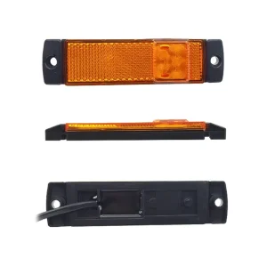 12V 24V 3LED Side Marker Light Clearance Turn Signal Reflector Rear Indicator for Trucks Trailers RVs Car Light Accessories