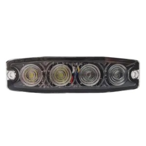 12V 24V 4 LED Vehicle Amber Strobe Light Grille Head and Side Marker Car Light Accessories LTD710-4