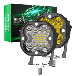 12V-24V 48W 3-Inch Square 4×4 LED Work Light Combo Offroad Spotlight CE Warranty Cars Trucks Tractors OE HXF22 Model