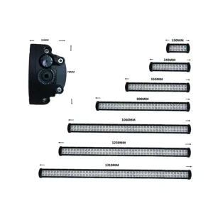 12V 24V 8 14 22 32 42 48 52 Inch LED Light Bars 2 Row Offroad Driving 4×4 50 Inch 12D Curved Truck Car LED Light Bar