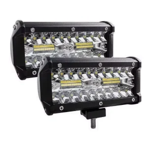 12V 24V Aluminum 7 Inch 120W LED Work Light Bar Car Motorcycle Off Road 4X4 ATV Truck Exterior Spot Flood Beam Fog Driving Lamp