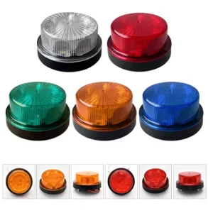 12V 24V Beacon Light Flashing LED Strobe Red White Amber Blue Green IP67 Waterproof
