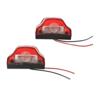 12V/24V Car License Plate Light for Lorry Truck Trailer White Light 3 LED Car Number Lamps