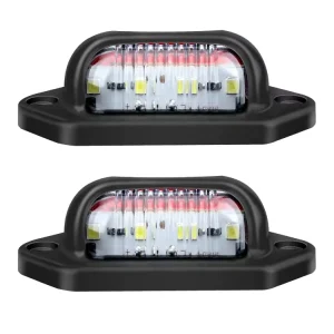 12V 24V Double Color License Plate Lights Tail Lights Side Lights for Trucks Buses Trailers