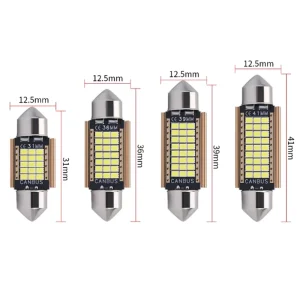 12V 24V Festoon C5W C10W Led Bulbs 27Smd 31Mm 36Mm 39Mm 41Mm Canbus Car Interior Map Dome Reading Light