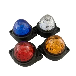 12V 24V Heavy Duty Round Shape Watermelon Clear LED Side Marker Lights Clearance Light Car Accessories