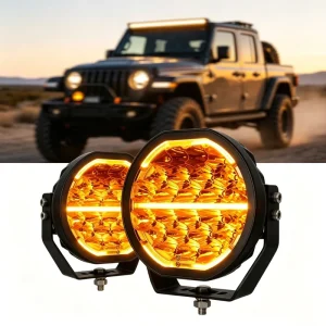 12V 24V High Power 150W 9 Inch Round Off Road Spot Lights Led Driving Light 9 Inch Work Light for Auto Truck Offroad Car
