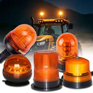 12V 24V IP65 Waterproof Aluminum LED Warning Lights Flashing Beacon for Trucks Buses Vehicles