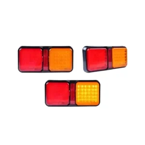 12V/24V IP65 Waterproof LED Truck Trailer Tail Light ABS Housing Magnetic Mount Universal Fit Retrofit Upgrade Rear Turn Signal