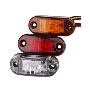 12V 24V IP67 Waterproof Flash LED Side Marker Tail Light for Car Truck Trailer Red Amber White Colors