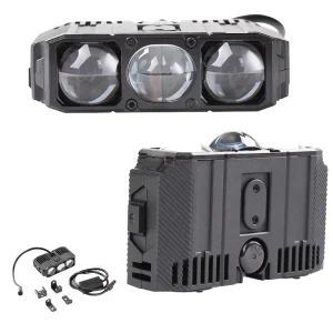 12V 24V IP68 White 180W Zda03 3 Laser BI LED Projector Grille Fog Spotlight for Motorcycle Car Auxiliary Spot Light