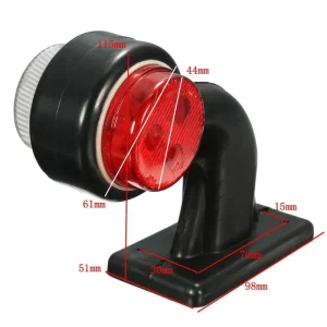 12V 24V LED Clearance Lights Trailer Tractor Truck Position Parking Side Marker Lamps White Red Rear Lamps Car Light Accessories