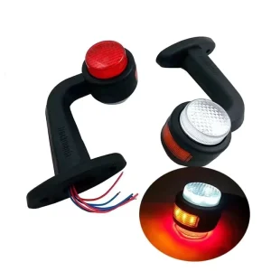 12V 24V LED Clearance Lights Trailer Tractor Truck Position Parking Side Marker Lamps White Red Rear Lamps Car Light Accessories