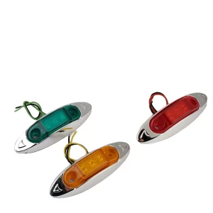 12V 24V LED Side Marker Clearance Lamp for Trucks & Trailers Multi Color Universal Fitment