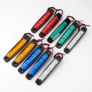 12V-24V LED Side Marker Light Truck Side Lights with Wire Leads for Easy Connection
