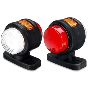 12V 24V LED Side Marker Lights Arm Lights Signal Lights Integrated Indicator Lamps for Trailer Lorry RV Bus Caravan