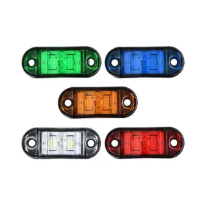 12V 24V LED Side Marker Lights Red Amber White Color Car Auto Trailer Truck Lorry Side Lights Warning Tail Light