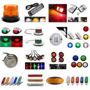 12V 24V LED Stop Lamp Indicator Light Clearance Tail Light Side Warning Marker Lights
