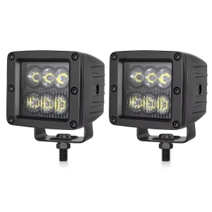 12V 24V Spot Flood 3 Inch Combo Beam 60W Auxiliary Driving Lights for Offroad Motorcycle Tractors