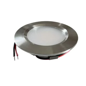 12V 24V Spot LED 3W Vehicle Interior Ceiling Light Silver Surround