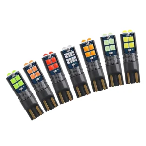 12V 24V T10 W5W 3030 10SMD Canbus Width Lamp Decoding License Plate Light LED Reading Lamp Car Signal Light