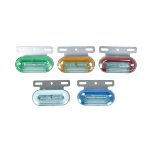 12V 24V Trailer Amber Red and Green Led Side Marker Lights Car External Signal Indicator Lamps Warning Tail Lights Trailer Truck