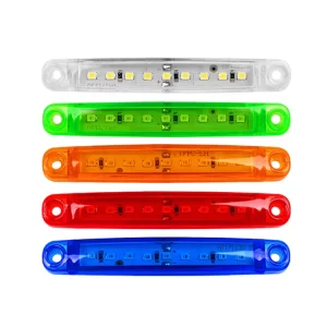 12V 24V Truck Trailer Lorry Color Side Marker Lamp Indicator Slim LED Strip Lights