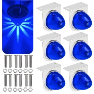 12V 24V Watermelon LED Side Marker Warning Light Turn Signal Lamp Indicators for Car Truck Trailers Van Tractor Lorry Bus