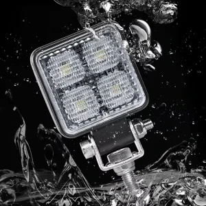 12V 24V Waterproof High Bright 12W 6500K LED Work Light for Truck Tractor Off Road Vehicle