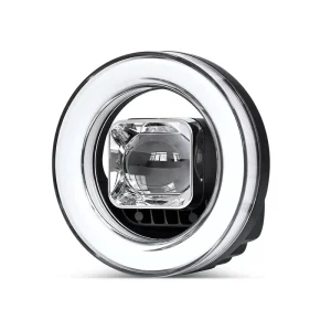12V 30W LED Angel Eye Motorcycle Headlights 6000K Car Cover and Work Light Other Auto Exterior Accessories