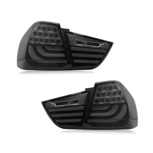 12V 35W Car Taillight Tail Light Assembly with Fiber Optic LED Modification I318 i320 Models for 3 Series E90