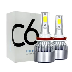 12V 36W 9005 HB3 9006 HB4 H11 H4 H7 H1 H3 LED Headlight 6000K Light Bulbs C6