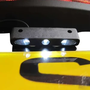 12V 3LED Motorcycle License Plate Light High Brightness White Compact Durable for Motorcycles Trailers