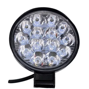 12V 4 Inch Off Road Car LED Round 4×4 Surface Mount Natural White 27W Spot Flood Work Lights for Retrofit Upgrade