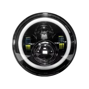 12V 45W LED Headlights 7 inch RGB Angel Eyes Off Road Wrangler Front Light Upgrade Universal Fitment Car Lighting