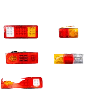 12V/4V/60V Electric Tricycle Rear Tail Light Three-Section Turn Signal Driving Reversing LED Lighting System for Motorcycles