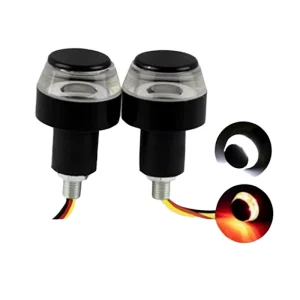 12V 5W LED Motorcycle DRL Turn Signal Light 22mm Handlebar Daytime Running Blinker End Signal Light