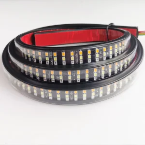 12V 60 Inch LED Tailgate Light Strip Bar with Red Brake White Reverse Sequential Amber Turning Signals Strobe for Pickup Truck