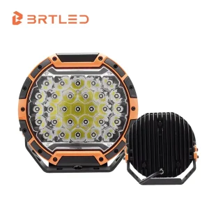 12V 9 Inch Aluminum Housing IP68 Off Road Light with 16500 Lumens Driving Spot Beam Fog Lights for Wranglers