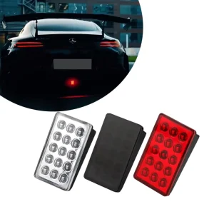 12V Auto Exterior LED Brake Pilot Work & Reverse Safety Signal Lamps 15/16/20LED Square Triangle Auto Flash Warning Lights