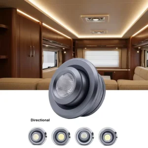 12V Auto Interior LED Reading Light, Train and Bus Directional Down Light, Swivel Puck Light