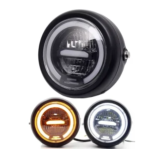 12V Bright Led Motorcycle Headlamp Head Light GNCG Round Motorcycle Lighting System LED Headlight