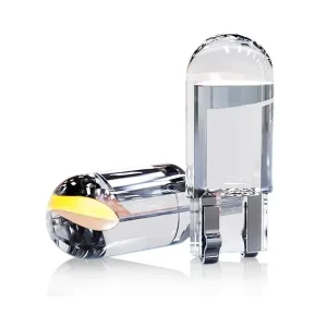 12V Car LED Bulb T10 W5W 194 168 Car Light COB Glass 6000K White Automotive License Plate Lamp Interior Dome Reading Bulb