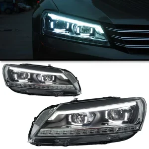 12V Car Light For VW Passat B7 Led Headlight Assembly Upgrade Low To High Edition Drl Sequential Turn Signal Headlamp